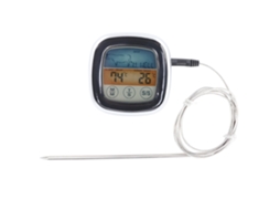 Termómetro Digital Sem Fio Lurelia Para Carne E Aplicação Para Churrasco E Forno, Retroiluminado, Magnético, -10-250°c