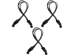 Conjunto de 3 cordas elásticas multiuso com gancho para bolsas de motocicleta, fáceis de usar.