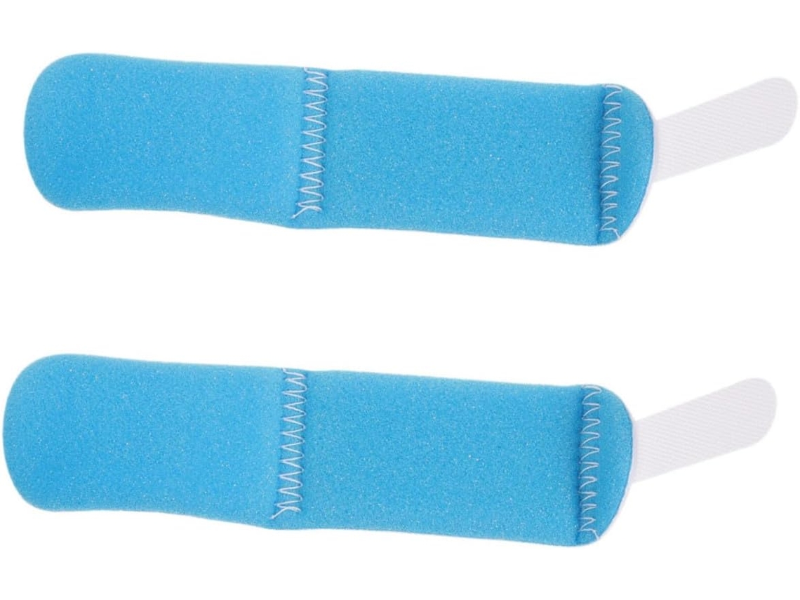 Conjunto Homsfou com 2 pulseiras de identificação para recém-nascidos em esponja lisa e colorida, ideal para o hospital e
