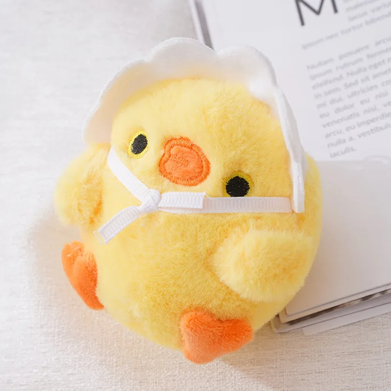 Chaveiro de Pelúcia em Forma de Pintinho Amarelo, Fofo e Macio. MDUG (estilo 1)