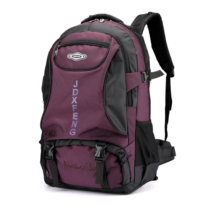 Mochila Impermeável De 60 Litros Para Caminhadas, Para Homens E Mulheres, Trekking E Viagens, Esportes, Escalada, Camping, Unissex, Violeta