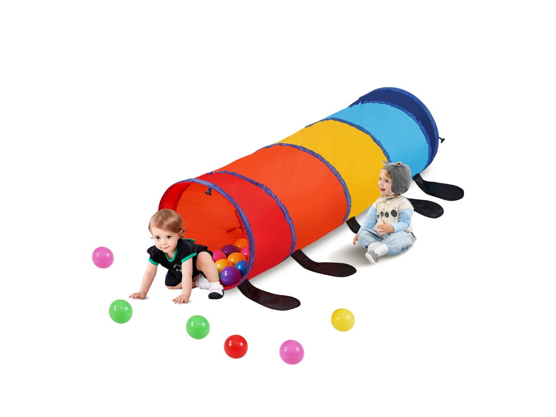 Tenda de Túnel Infantil VEVOR para Crianças Brinquedo Colorido de Túnel de Rastreamento Caterpillar para Bebês Ou Animais de Estimação