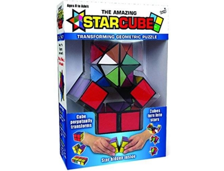 Puzzle  The Amazing Star Cube: 2 Piece Transforming Geometric Puzzle (Idade Mínima: 4)