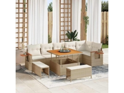 Vidaxl Conjunto De Sofá De Jardim 11 Unid. 9-número De Lugares