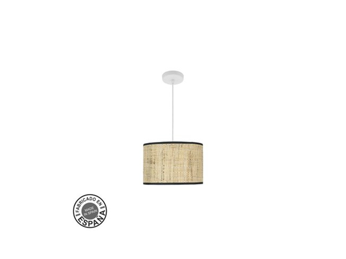 Pingente Moda 1xe27 Branco/palheta Escura Regx30x3 Fabrilamp