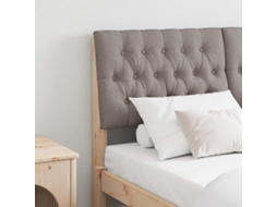 Vidaxl Cabeceira Estofada Cinzento-acastanhado 160 Cm