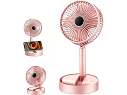 Ventilador De Mesa Silencioso E Portátil Com 3 Velocidades Ajustáveis