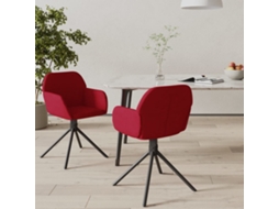 Swivel Dining Chair, Swivel Dining Chairs Vidaxl Vermelho Veludo (n/a)