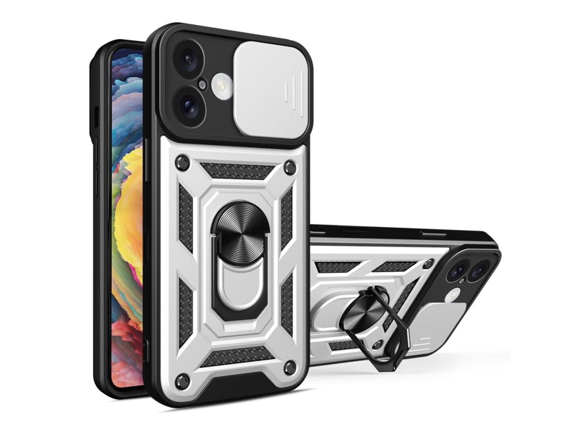 Capa Para Iphone 16 - Tampa Deslizante Para Câmera - Tpu Pc