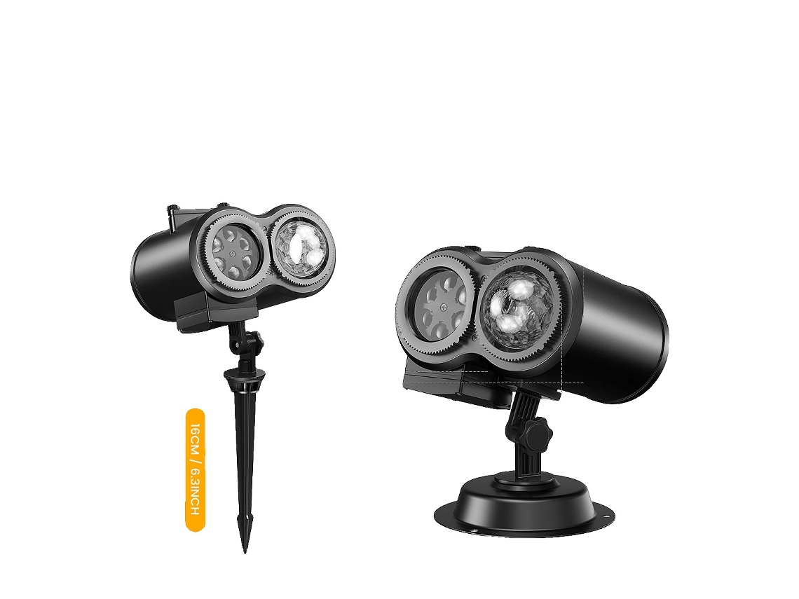Projetor De Luzes De Fã©rias, Efeitos Duplos, Controle Remoto, Projetor De Fã©rias, Plugue Da Ue Oem