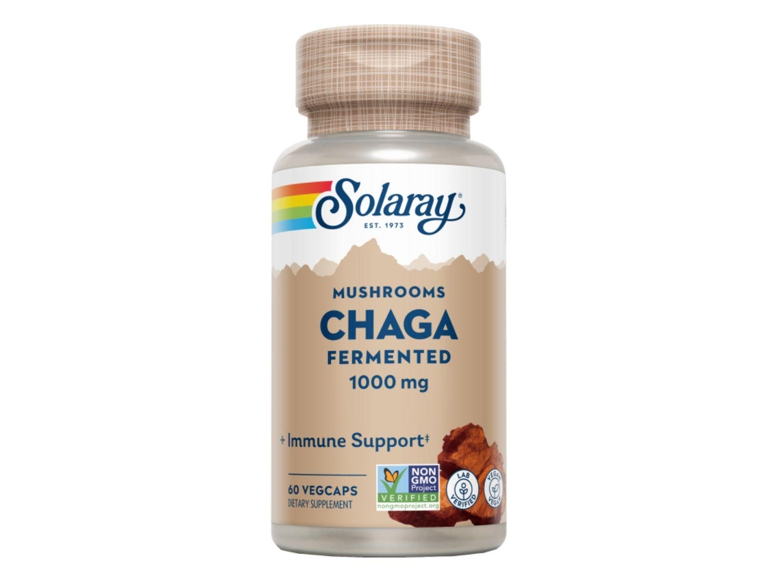 Chaga Fermentado 500 Mg 60 Vcaps Solaray