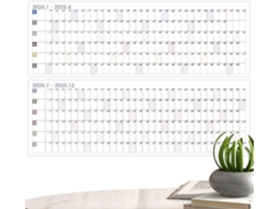 Calendário de Parede Anual 2025, 12 Meses, Pôster Grande, Planejador Datas CHABERLU