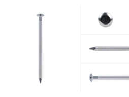 Pregos de Cabeça Esférica em Aço Inoxidável A2 2 5-2 8 X 50 Mm Caixa 200 Peças WOVAR