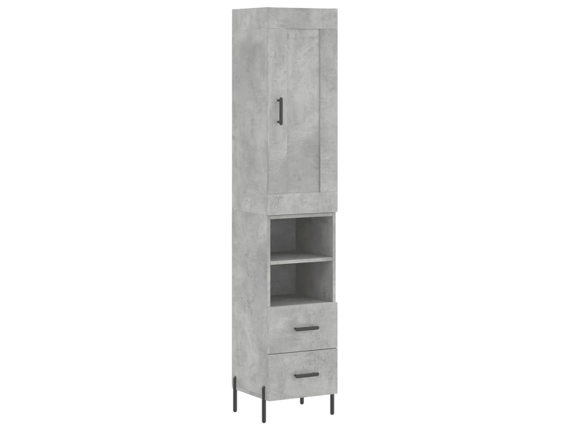 Highboard, Highboards Vidaxl Cinzeto Madeira Processada (n/a)