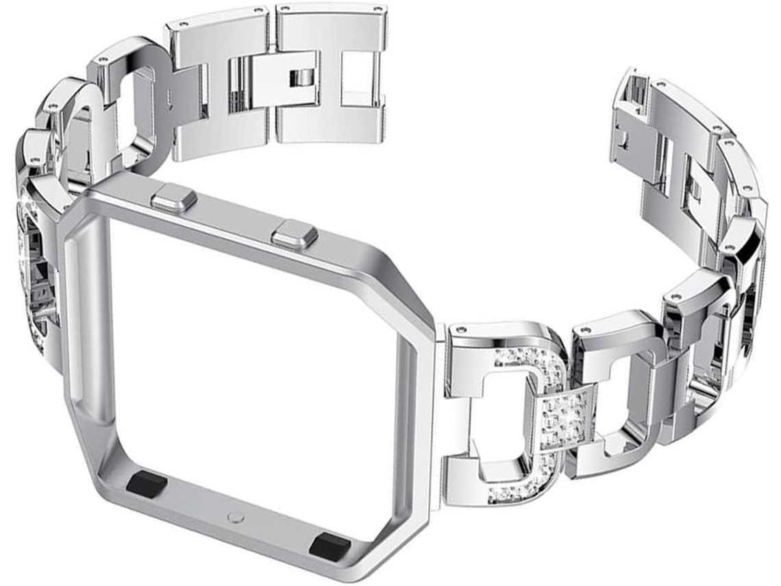 Pulseira De Smartwatch Compatível Com Armação Strass Em Aço