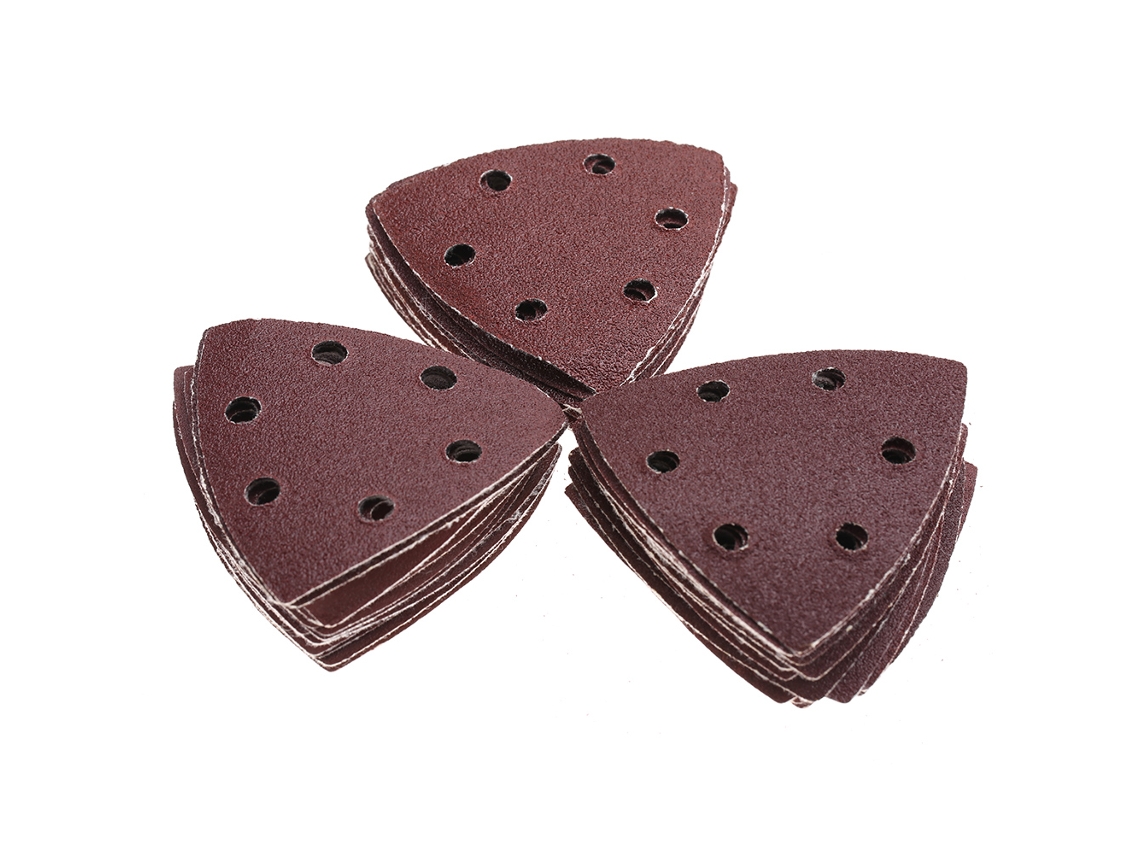 Lixa Triangular para Lixadeira 50 Peças, Conjunto de Lixas Abrasivas para Polimento e Lixamento