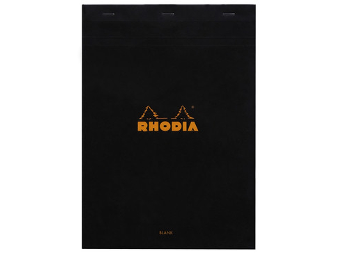 180009c Caderno e Bloco A4 80 Folhas Preto Rhodia