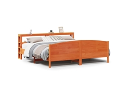 Bed Frame, Bed Frames Vidaxl Marrom Madeira De Pinho (180 X 200 Cm)