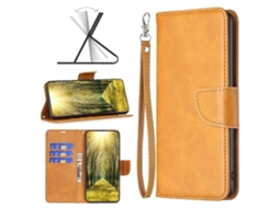 Capa De Celular Flip Em Couro Sintético Com Textura De Pele De Cordeiro E Cor Pura Para Infinix Hot 11s Nfc