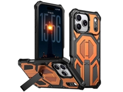 Capa Magnética À Prova De Choque Com Suporte Metálico Oculto Para Iphone 17