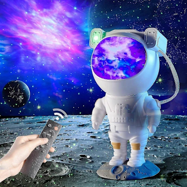 Projetor de Estrelas Galáxia Astronauta com Nebulosa, Temporizador e Controle Remoto para Crianças Adultos BRILVIBERA