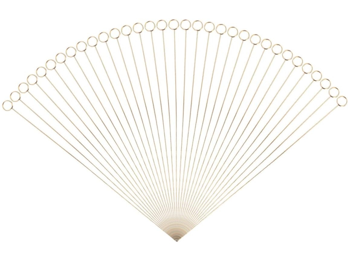 Porta-cartões redondos em metal dourado Decous, 60 unidades, para menus e mensagens, ideias para casamentos e banquetes.