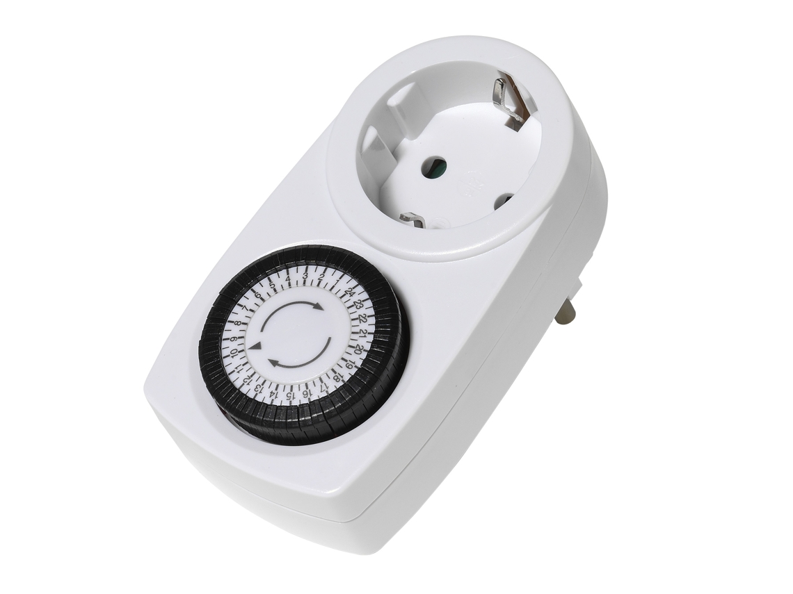 Temporizador Analógico 6T VIVANCO 15Min/Set 230V (Branco)