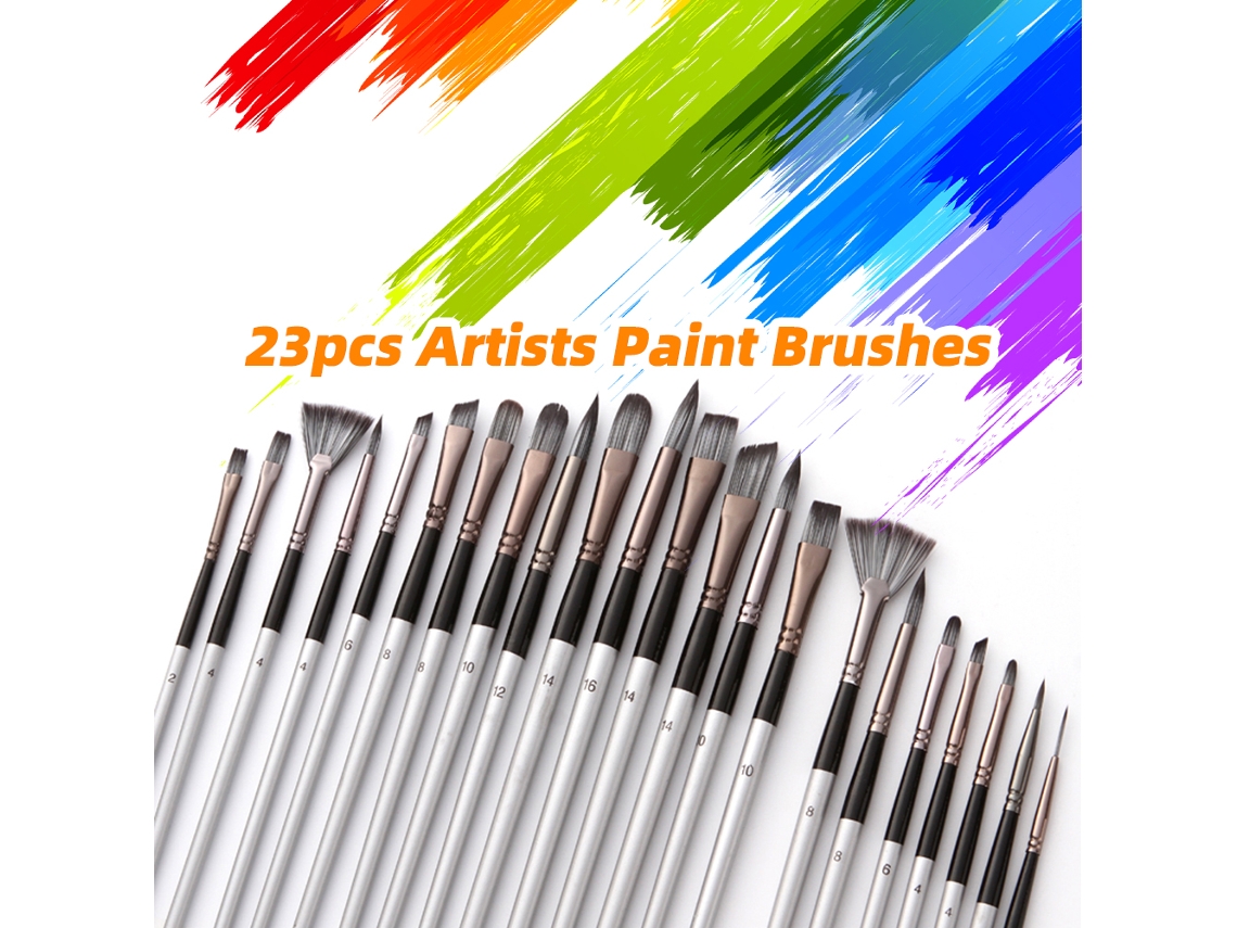 Conjunto de Pincéis 23pcs com Sacola para Arte Profissional | S/MARCA