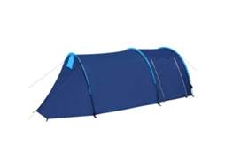 Vidaxl Tenda De Campismo 4 Pessoas Azul-marinho/azul-claro