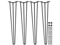Pernas de mesa em gancho de cabelo VEVOR Conjunto de 4 Pernas de mesa de secretária 28 polegadas