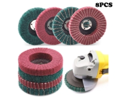 Conjunto de 1 Disco Lamelar Fibra Nylon para Polimento BRILVIBERA