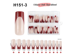 Lurelia Unhas Postiças Para Manicure Francesa 120 Pontas Ref. H151-3