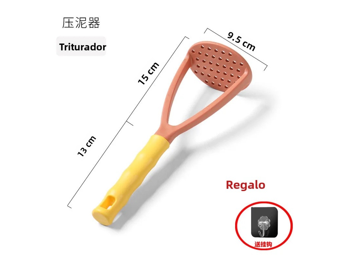 Prensa de Batata/triturador de Batata doce em Pp, Utensílio de Cozinha Ecológico e Durável. MDUG (laranja)