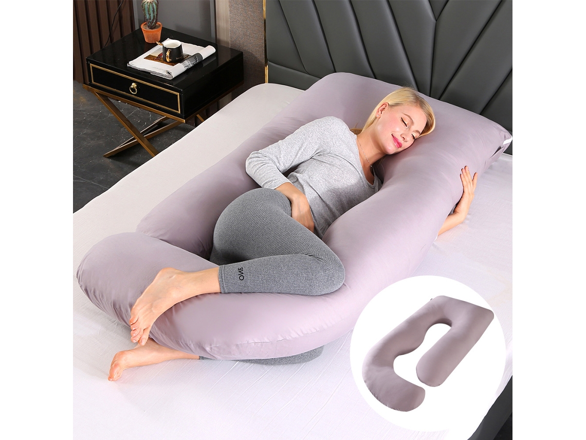 Almofada para Grávidas, Almofada de Amamentação, Alivia as Dores da Gravidez, Item Essencial para Gestantes SPQMENT (65x90x175cm cinza)