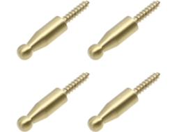 Conjunto De 4 Ganchos Simples Latão Para Banheiro E Cozinha, Resistent