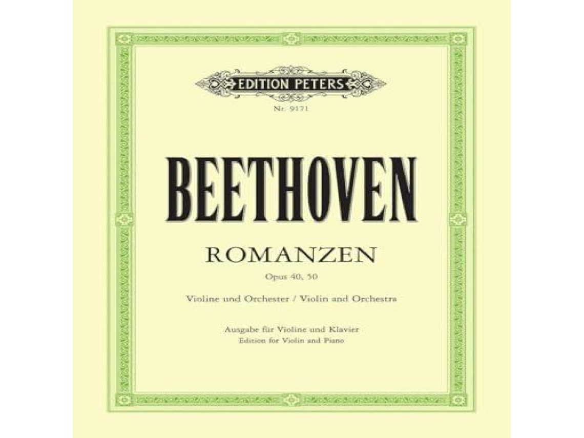 Livro Romances for Violin and Orchestra de Edition Peters (Inglês)
