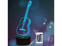 Luminária Noturna de Guitarra Base com Controle Remoto de Toque Quantidade: 1-99 Conjuntos