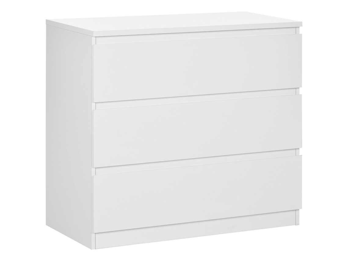 Cômoda Com 3 Gavetas. Móvel De Arrumação Elegante Para O Quarto. Interior. 80 Cm (largura) X 39 Cm (profundidade) X 73 Cm (altura)