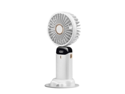 Mini Ventilador Portátil Para Uso Externo Com Suporte Para Bateria Dupla, 5 Velocidades, Para Atividades Ao Ar Livre, Em Ambientes Internos