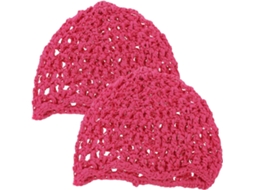 Conjunto de 2 toucas de cabelo femininas em nylon respirável e confortável.