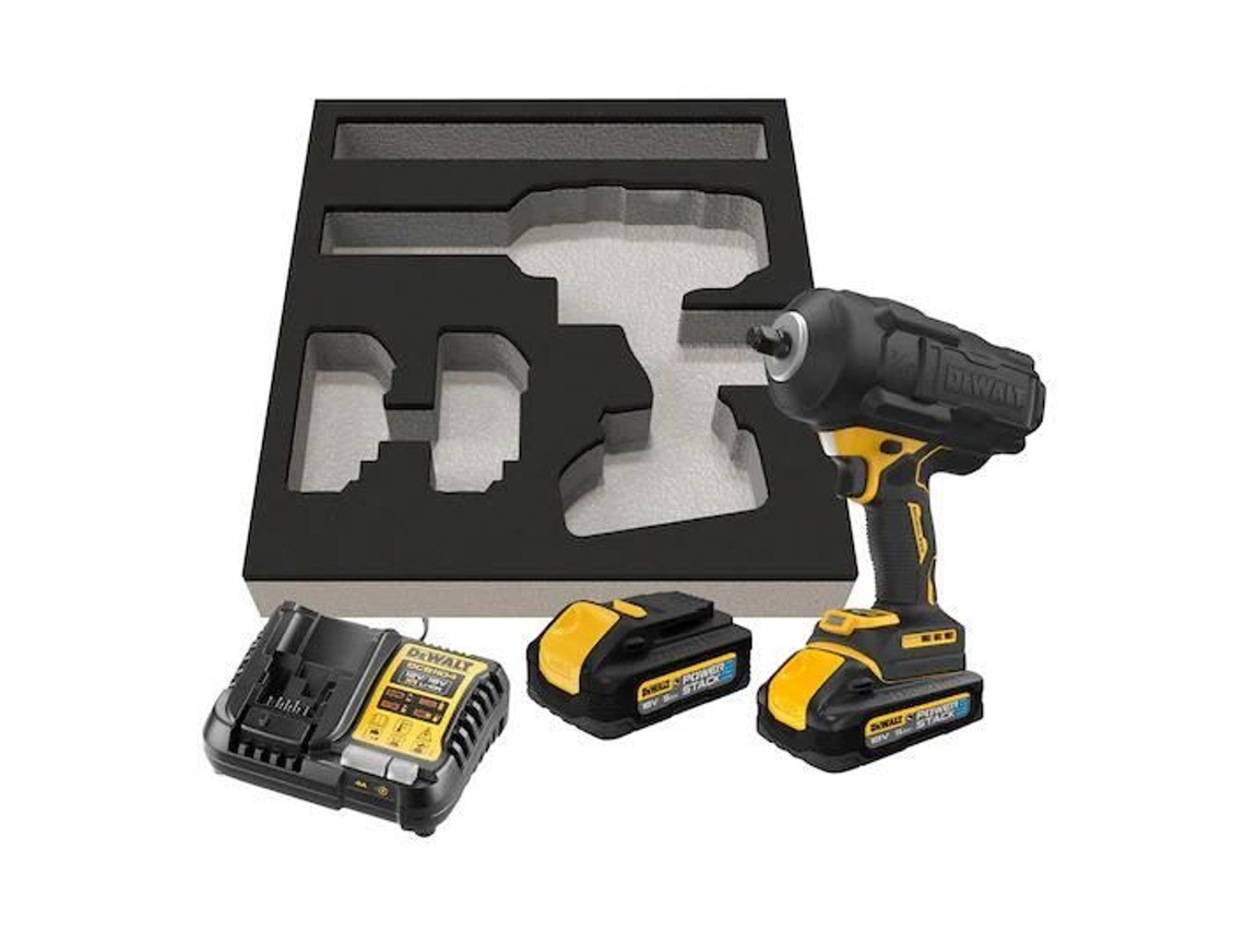 Berbequim de Impacto Xr 18V 1/2' 2 Baterias Powerstack de 5 0 Ah Dcf961H2G-Qw DEWALT