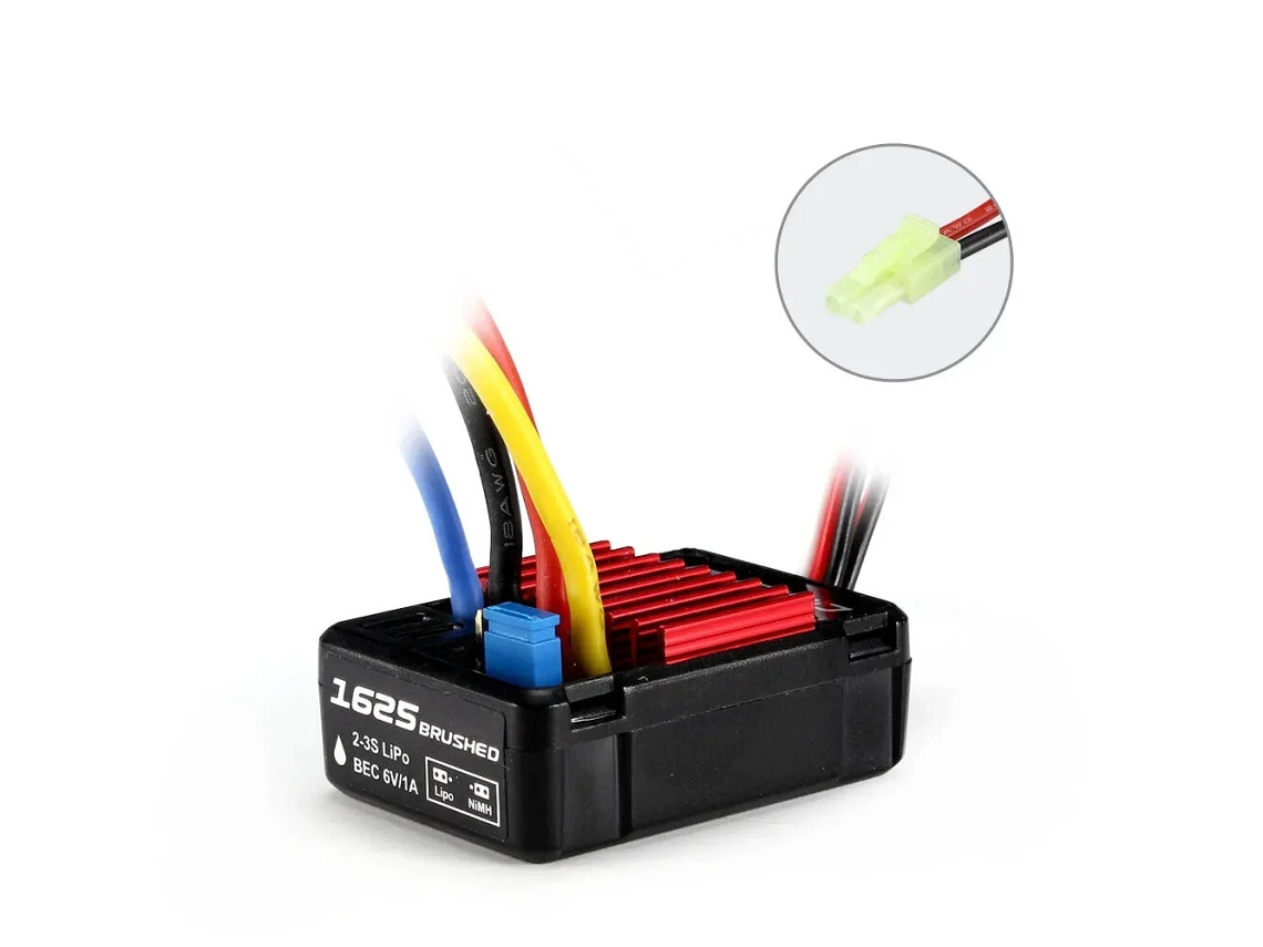 Conector 1060/60a/xt60 Hobbywing Quicrun 1625 25a Wp1060 60a 1080 0880 80a Esc À Prova D'água Escovado Rtr para Carros Rc 1/8 1/10 1/16 1/18 MDUG