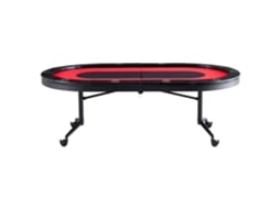 Mesa de Pôquer Dobrável Duoku para 10 Jogadores, 90 Polegadas AQUAFORGE