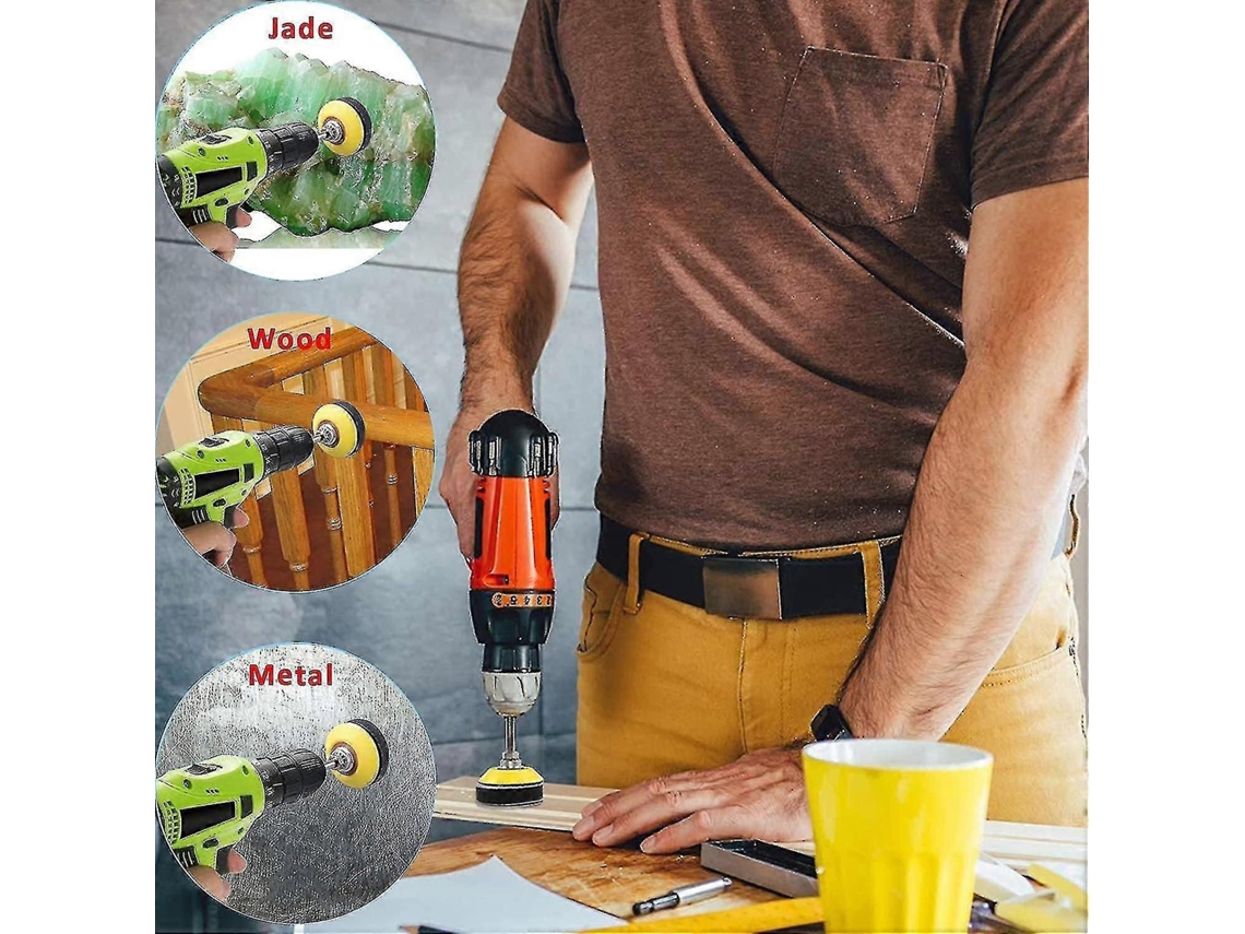 Discos De Lixa 50 Mm Com 130 Peças E Grãos 80 A 3000