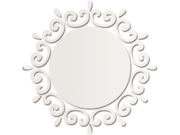 Adesivo Parede Espelhado Redondo Elegante Moderno 27 Prateado Feito Pet Prova Fácil Aplicar Cozinha Closet Cm GOKOCO