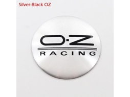 4pcs Capa Central De Roda Logo O.z Oz Racing 56mm 60mm 65mm 68mm Abs Alumínio Acessório Carro Tapa De Plata De 68mm Oz Plata-negro