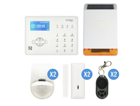 Gsm Alarm Kit 06 com Sirene Solar IPROTECT EVOLUTION