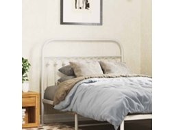 Vidaxl Cabeceira De Substituição 107 Cm Metal Branco