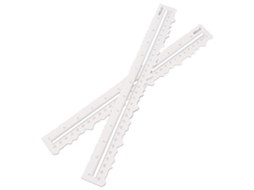 Régua de Rasgar de Metal Kw trio 30cm para Papel com Borda Irregular Scrapbooking Diy Projetos Artesanais