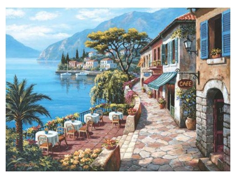 Puzzle Anatolian Vista Panorâmica Do Café Ii de 1000 Peças